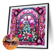 Load image into Gallery viewer, Diamond Painting - Full Square - Pink winter glass art (40*40CM)

