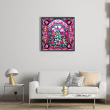 Load image into Gallery viewer, Diamond Painting - Full Square - Pink winter glass art (40*40CM)
