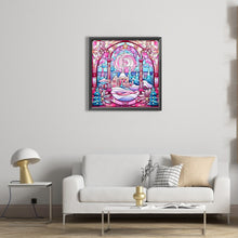 Load image into Gallery viewer, Diamond Painting - Full Square - Pink winter glass art (40*40CM)
