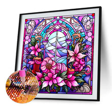 Load image into Gallery viewer, Diamond Painting - Full Square - Pink winter glass art (40*40CM)
