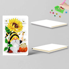 Load image into Gallery viewer, 50 Pages A5 Special Shaped Diamond Painting Diary Book for Teen(Gnome Sunflower)
