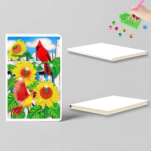 Load image into Gallery viewer, 50 Pages A5 Special Shaped Diamond Painting Diary Book for Teens (Cardinal)
