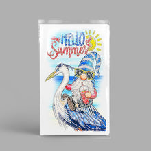 Load image into Gallery viewer, 50 Pages A5 Special Shaped Diamond Painting Diary Book for Teens (Seaside Gnome)
