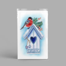 Load image into Gallery viewer, 50 Pages A5 Special Shaped Diamond Painting Diary Book (Snow Day Bird House)
