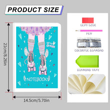 Load image into Gallery viewer, 50 Pages A5 Special Shaped Diamond Painting Diary Book (Fantasy Flying Shoes)
