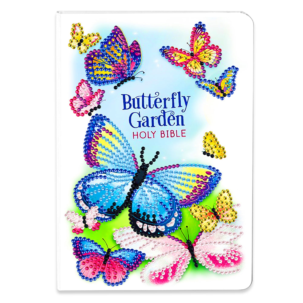 50 Pages A5 Special Shaped Diamond Painting Diary Book (Butterfly Gardens)