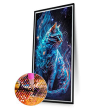 Load image into Gallery viewer, AB Diamond Painting - Full Round - starry sky cat (40*70CM)

