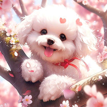 Load image into Gallery viewer, Diamond Painting - Full Round - dog on tree (30*30CM)
