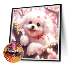 Load image into Gallery viewer, Diamond Painting - Full Round - dog on tree (30*30CM)
