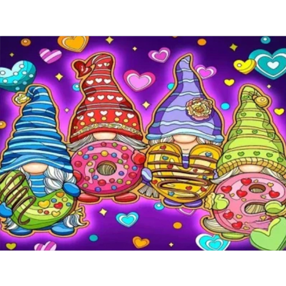 Diamond Painting - Full Round - four goblins (40*30CM)