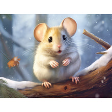Load image into Gallery viewer, Diamond Painting - Full Round - snow animal mouse (40*30CM)
