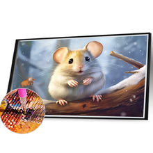 Load image into Gallery viewer, Diamond Painting - Full Round - snow animal mouse (40*30CM)

