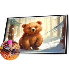 Load image into Gallery viewer, Diamond Painting - Full Round - snow animal bear (40*30CM)

