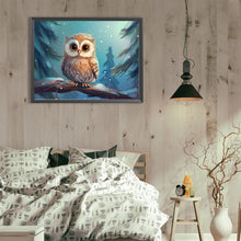Load image into Gallery viewer, Diamond Painting - Full Round - Snow animal owl (40*30CM)
