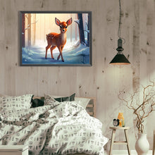 Load image into Gallery viewer, Diamond Painting - Full Round - snow animal elk (40*30CM)
