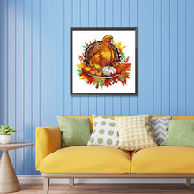 Load image into Gallery viewer, Diamond Painting - Partial Special Shaped - pumpkin turkey (30*30CM)
