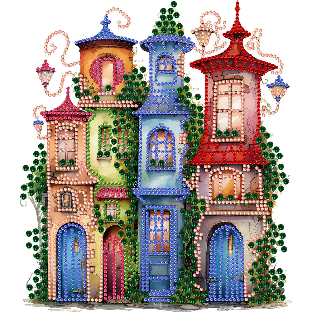 Diamond Painting - Partial Special Shaped - garden shed (30*30CM)