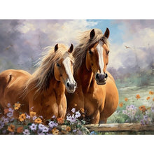 Load image into Gallery viewer, Diamond Painting - Full Round - horse (40*30CM)
