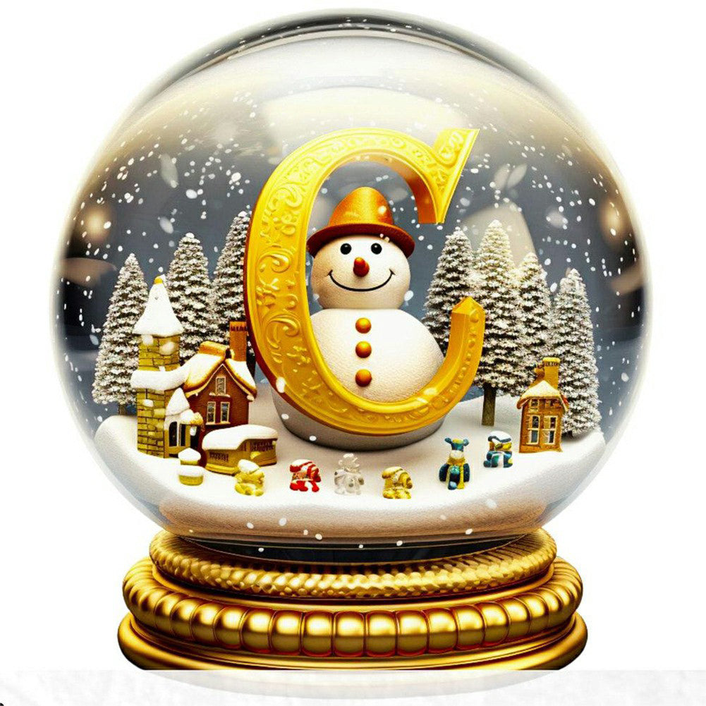 Diamond Painting - Full Round - Christmas crystal ball C (50*50CM)