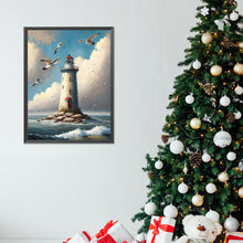 Load image into Gallery viewer, Diamond Painting - Full Round - seaside lighthouse (30*40CM)

