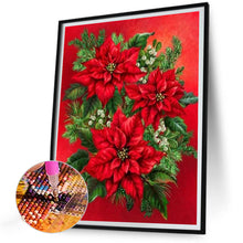 Load image into Gallery viewer, Diamond Painting - Full Round - Christmas Poinsettia (30*40CM)
