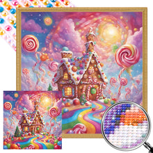 Load image into Gallery viewer, AB Diamond Painting - Full Round - Ginger Cookies and Candy House (40*40CM)
