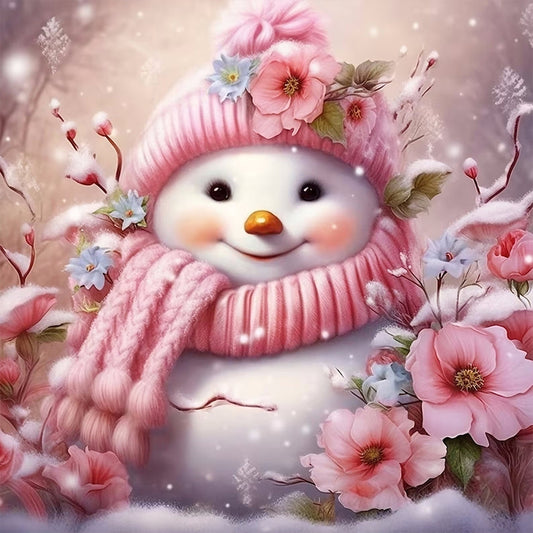 AB Diamond Painting - Full Round - snowman (40*40CM)