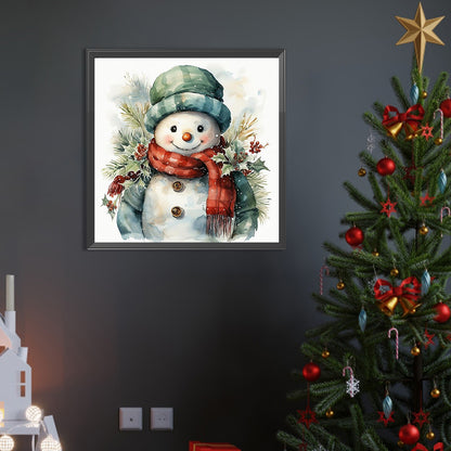 AB Diamond Painting - Full Round - snowman (40*40CM)