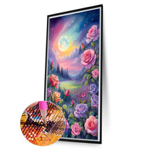 Load image into Gallery viewer, AB Diamond Painting - Full Round - flowers under the moon (40*70CM)
