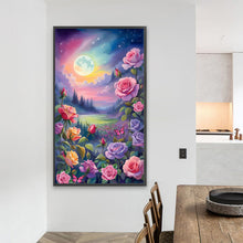 Load image into Gallery viewer, AB Diamond Painting - Full Round - flowers under the moon (40*70CM)

