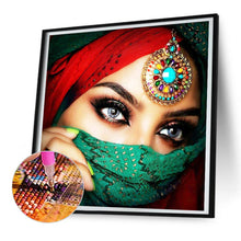 Load image into Gallery viewer, Diamond Painting - Full Round - veiled girl (30*30CM)
