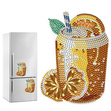 Load image into Gallery viewer, Round+Special Shape Diamond Art Fridge Magnets Sticker(Lemon Tea SparklingWater)

