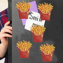 Load image into Gallery viewer, Round+Special Shape Diamond Art Fridge Magnets Sticker (French Fries)

