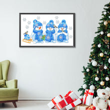 Load image into Gallery viewer, Diamond Painting - Partial Special Shaped - Three little snowmen (50*30CM)

