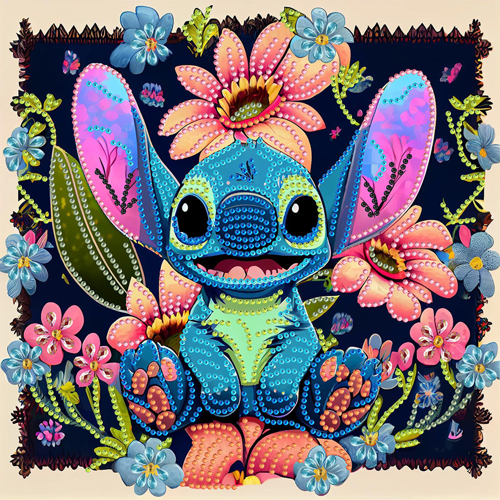 Diamond Painting - Partial Special Shaped - Stitch (30*30CM)