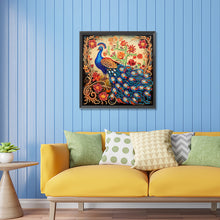 Load image into Gallery viewer, Diamond Painting - Partial Special Shaped - Peacock (30*30CM)
