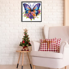Load image into Gallery viewer, Diamond Painting - Partial Special Shaped - Butterfly (30*30CM)
