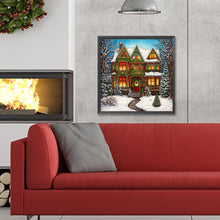 Load image into Gallery viewer, Diamond Painting - Full Round - snow cabin (30*30CM)

