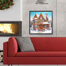 Load image into Gallery viewer, Diamond Painting - Full Round - snow cabin (30*30CM)

