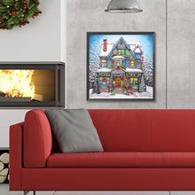 Load image into Gallery viewer, Diamond Painting - Full Round - snow cabin (30*30CM)
