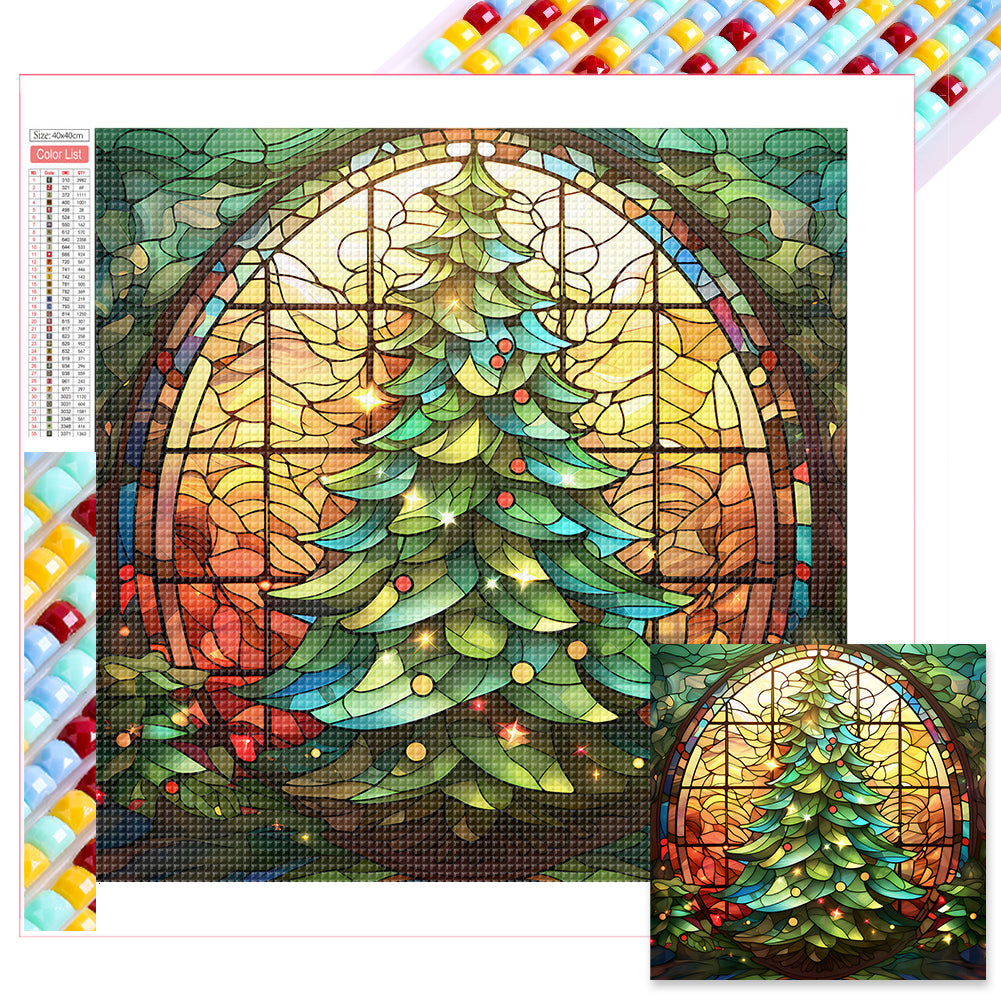 Diamond Painting - Full Square - Christmas tree (40*40CM)