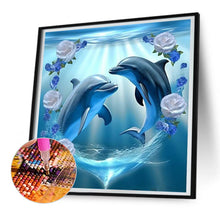 Load image into Gallery viewer, Diamond Painting - Full Round - dolphin (30*30CM)

