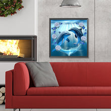 Load image into Gallery viewer, Diamond Painting - Full Round - dolphin (30*30CM)
