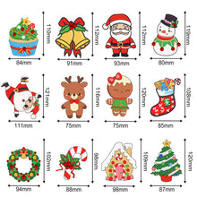 Load image into Gallery viewer, 8PCS Christmas Santa Special Shape Diamond Art Greeting Cards Gift for Christmas
