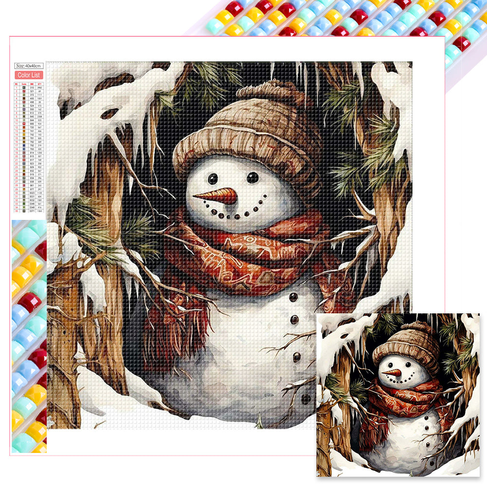 Diamond Painting - Full Square - snowman (40*40CM)