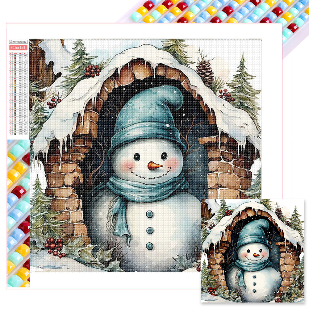 Diamond Painting - Full Square - snowman (40*40CM)