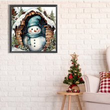 Load image into Gallery viewer, Diamond Painting - Full Square - snowman (40*40CM)

