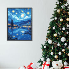 Load image into Gallery viewer, Diamond Painting - Full Round - starry sky over river (30*40CM)
