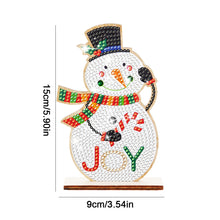 Load image into Gallery viewer, Christmas Wooden Santa Xmas Dwarf Xmas Tree DIY Diamond Art Tabletop Decorations

