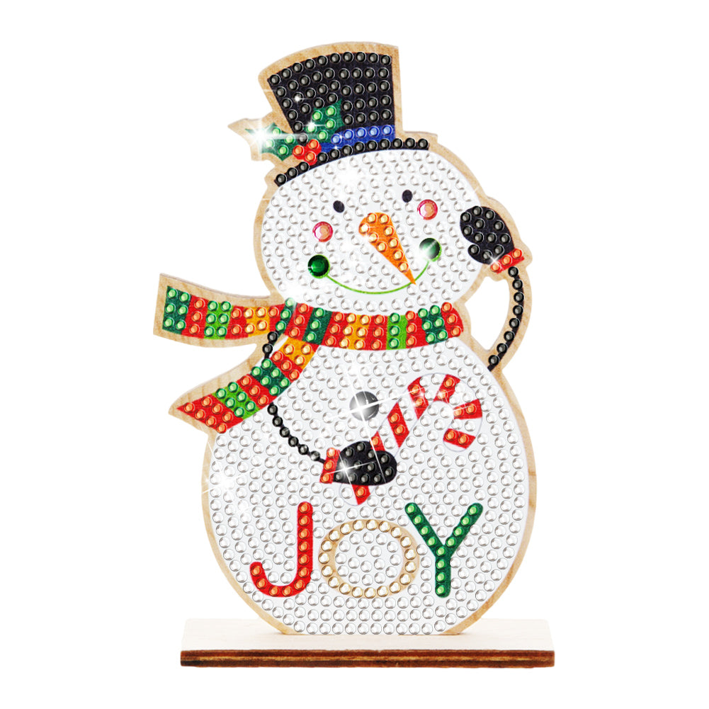 Christmas Wooden Santa Xmas Dwarf Xmas Tree DIY Diamond Art Tabletop Decorations
